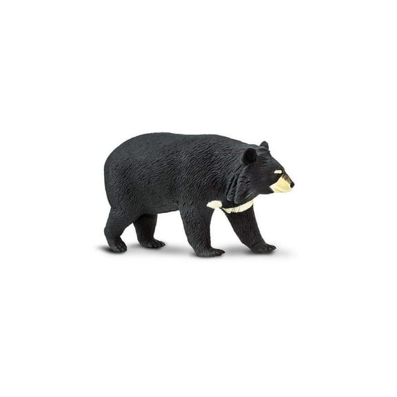 Safari Ltd. Moon Bear Figurine - Realistic 4.5" Asian Black Bear Figure - Educational Toy for Boys, Girls & Kids Ages 3 