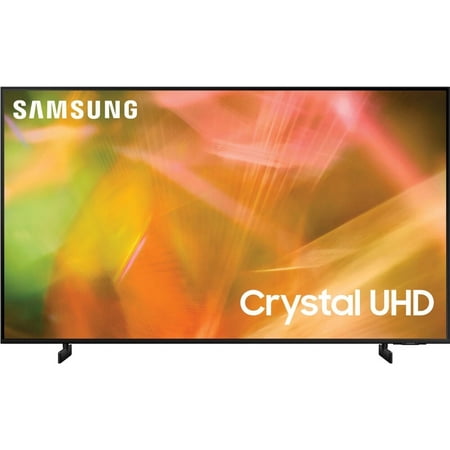 Open Box Samsung 43-Inch Class Crystal 4K UHD AU8000 Series HDR, 3 HDMI Ports, Motion Xcelerator, Tap View, PC on TV, Q Symphony, Smart TV with Alexa Built-In (UN43AU8000FXZA, 2021 Model)