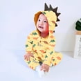 thumbnail image 2 of Little Girl Onesies Dinosaur Long Romper Jumpsuit Hooded Cartoon Printed Boys Girls Baby Sleeve Girls Romper Jumpsuit, 2 of 9
