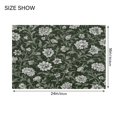 thumbnail image 4 of IAUYY 24x20 Inch Bath Mat Thick Soft Plush Shower Mat TPR Backing Material Non Slip Bath Mats for Bathroom for Tub Shower Hotel Flower and Vine Patterns, 4 of 9