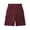 Burgundy, variant on Men's Lightweight Brushed Fleece Elastic Sweat Shorts with Pockets