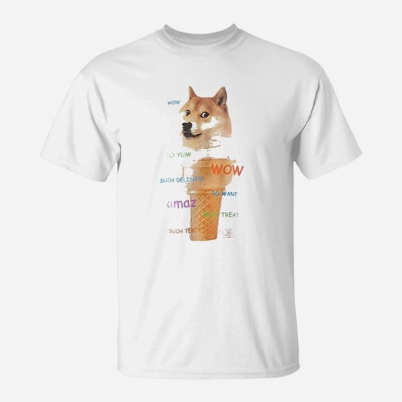 Doge Meme In A Cone TShirt