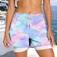 thumbnail image 4 of NTACZA Active Fit Spring Shorts for Women Mid Quick-Dry,Breathable,Lined,Side Pockets Running Elastic Waist Drawstring Shorts for Ladies, 4 of 6
