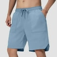 thumbnail image 4 of Men's Casual Summer Shorts Breathable Loose Fit Comfortable Athletic Beach Shorts with Pockets for Sports and Outdoor Activities Pants for Men 2025 Summer Casual Loose Fit, 4 of 4