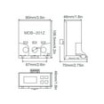 thumbnail image 4 of Ruiboury Digital Motor Overload Module 3-phase Real Time Automatic Manual Rest Unbalance Protection Relay Guide Rail Mounted AC220V, 4 of 9