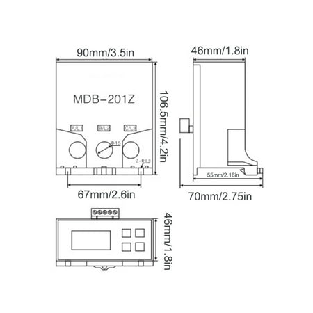 Digital Motor Overload Protector Module 3-phase Real Time Automatic ...