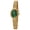 Green (Sunray Dial), variant on Small Gold Watches for Women, Dainty Luxury Oval Dial Stainless Steel Bracelet Watch, Waterproof Vintage Minimalist Ladies Analog Quartz Wrist Watch (Gold)