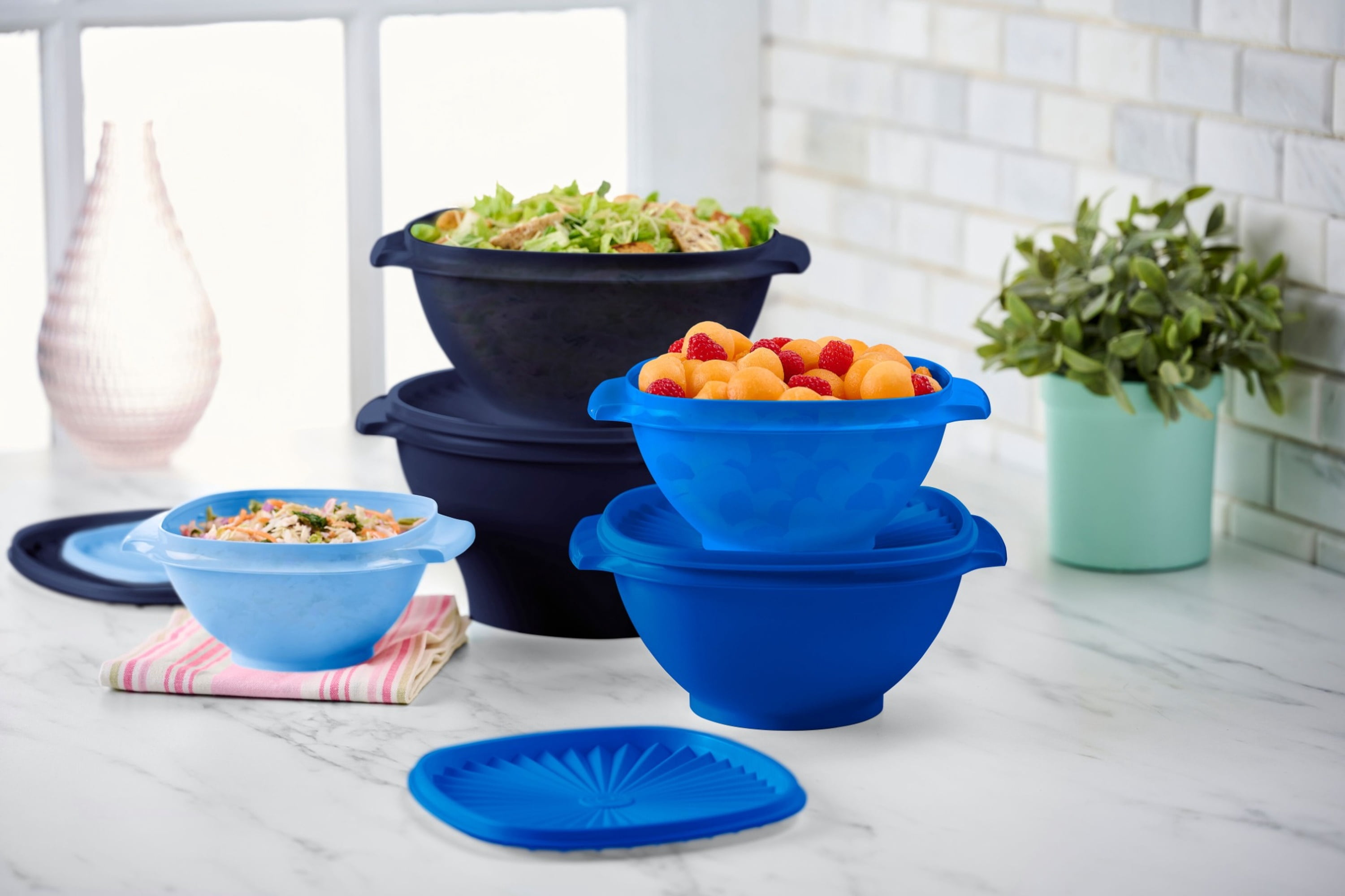 Tupperware Heritage 10 PC Set - Blue