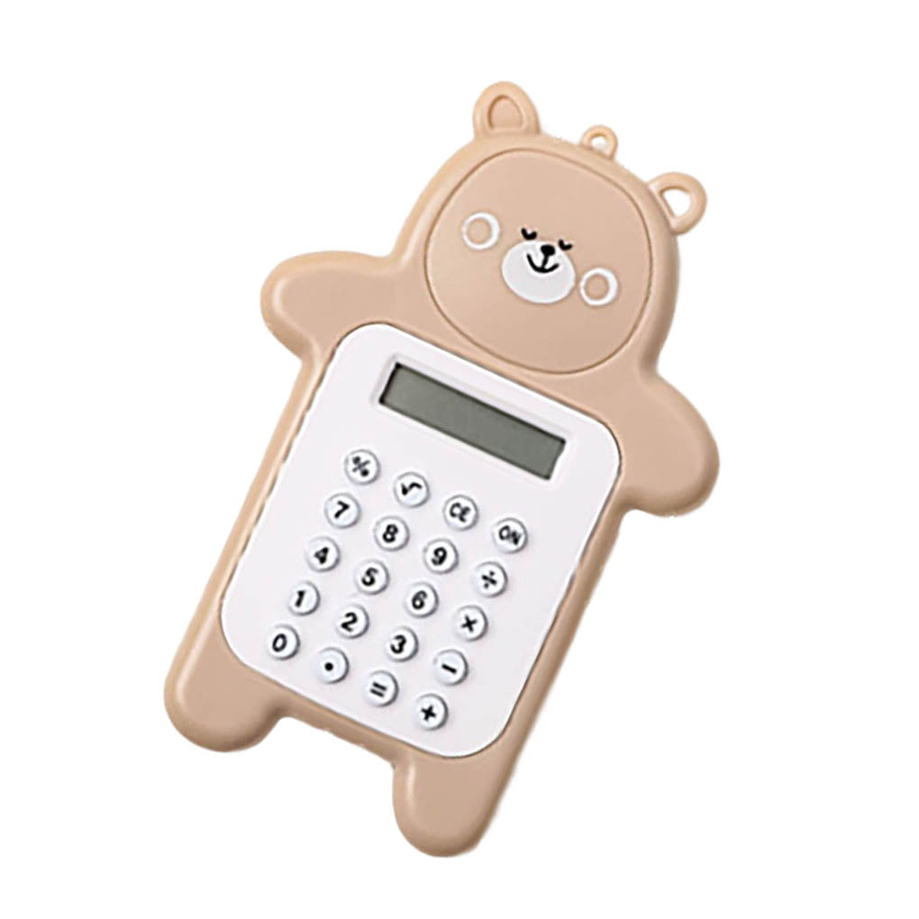 Cartoon Calculator Home Office Mathematics Counting Tool Size Bear ...