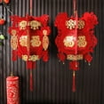 thumbnail image 5 of Chinese Flocking DIY Lantern Lucky 3D Non-woven Lantern Chinese New Year Lantern Spring Festival Decoration Hanging Ornaments, 5 of 6