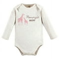 thumbnail image 3 of Touched by Nature Infant Girl Organic Cotton Long-Sleeve Bodysuits, Girl Safari, 3-6 Months, 3 of 7