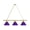 Purp, variant on Green 3 Shade Billiard Light with Brass Fixture