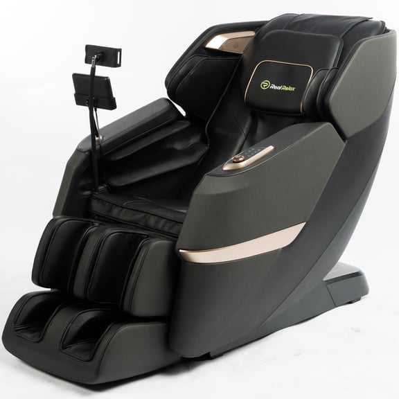 Real Relax 3D Massage Chair, Full Body Zero Gravity Recliner with SL Track, Yoga Stretching, Foot Rollers, Bluetooth, Heating, Black