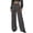 Grey, variant on Women's High Waist Wide Leg Denim Jeans Asymmetrical Patch Design Slim Fit Straight Leg Casual Denim Trousers For Street Daily 1 Pc Sizes S M L XL XXL XXXL Blue