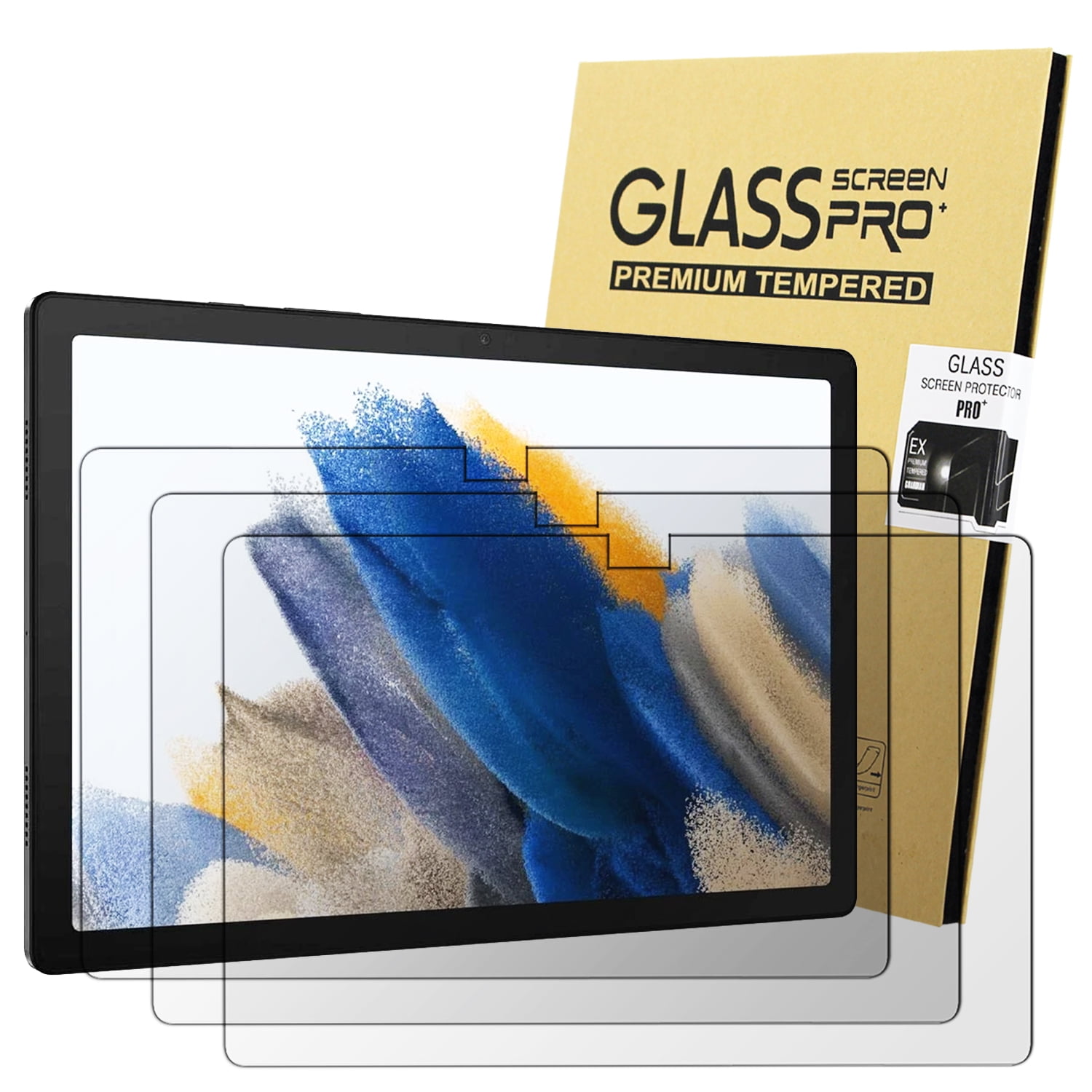 KIQ [3 Pack] Glass for Samsung Galaxy Tab A8 10.5 Screen Protector