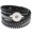 Black, variant on Rhinestone Wrap Bracelet Snap Jewelry Fits 18MM 20MM Ginger Charm Buttons