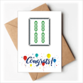 thumbnail image 1 of Mahjong azulejos patrón Bamboo Bar 4 Sobre de la Carta de felicitación de la tarjeta de matrimonio, 1 of 4