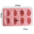 thumbnail image 4 of Leadrop Candy Mold Easy Demoulding Non-stick Heat-resistant DIY Three-dimensional 8 Grids Easter Egg Shaped Silicone Cake Mold Kitchen Supply, 4 of 11