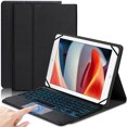 thumbnail image 4 of yeacher Universal Bluetooth Keyboard Case with Backlit Touchpad for 9-11 Inch Tablets, Durable ABS Material, Multi-Device Compatibility, and Smart Sleep/Wake Functionality, 4 of 7