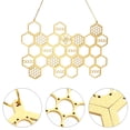 thumbnail image 3 of Weiweiguan Household Hanging Jewelry Rack Honeycomb Design Jewelry Earring Display Rack, 3 of 6