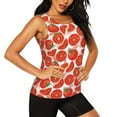 thumbnail image 2 of KLL Tomatoes Print Womens Tank Top Sleeveless Workout Tops Athletic Running Shirts Yoga Gym Clothes-XX-Large, 2 of 7