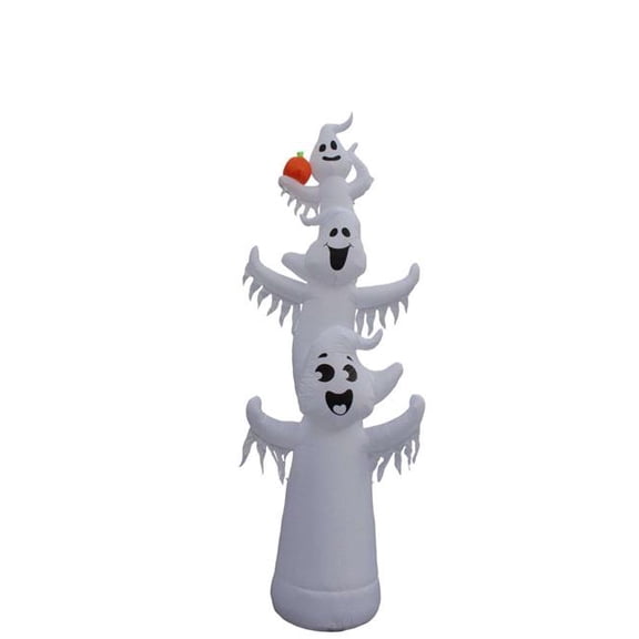 Ace Trading 9106308 20 ft. LED Prelit Three Ghosts Inflatable