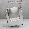 thumbnail image 3 of Ptlom Large Stainless Steel Litter Box with 11.8'' High Sides Leak Proof, 3 of 9