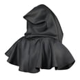 thumbnail image 4 of Bewildely Fiesta de Halloween Banquete Capucha Decoración Capa Mantón Decoración Adultos Medieval Cowl Hat Photo Prop Holiday Festival Accesorio Kits de decoración para fiestas Negro Bewildely HA069098-03, 4 of 6