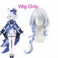 thumbnail image 4 of Furina Focalors Cosplay disfraz Anime Fontaine Ousia Pneuma Furiina Hydro God Archon conjunto uniforme completo zapatos peluca, 4 of 4