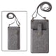 thumbnail image 5 of Bolso bandolera para teléfono móvil para mujer, bolso de hombro, monedero, cartera con ranura para tarjetas Gris oscuro, 5 of 7