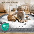 thumbnail image 4 of ODIKA 8'x10' Washable Area Rug Durable, Non-Slip Snake Serpent Retro Aesthetic With Bold Coiled Reptile Motif for Living Room, Under Sectional, Family, 4 of 7