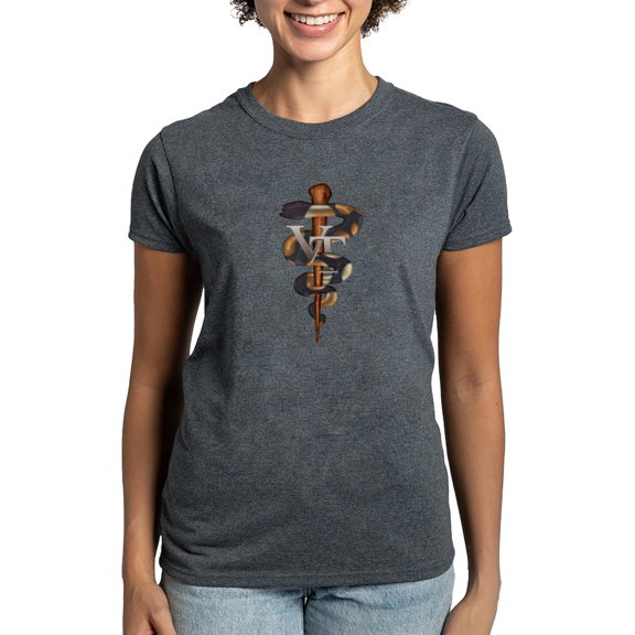 CafePress - Veterinary Tech Women's Dark T Shirt - Women's Traditional Fit Dark T-Shirt