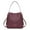 Burgundy, variant on Hobo Purse for Women Bucket Shoulder Bag with Crossbody Strap, Black