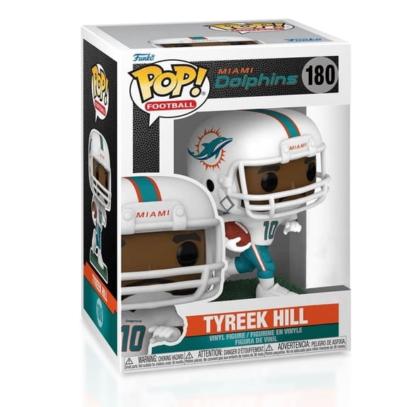 Tyreek Hill Funko Pop! Football NFL Miami Dolphins - Collectible Vinyl Figures #180 with Case