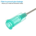 thumbnail image 4 of Agujas de dispensación de 18Ga, 102PCS, agujas de dispensación de punta roma de 1.5 pulgadas con jeringas de bloqueo Luer para rellenar tintas líquidas, adhesivos, aceites, verde, 4 of 7