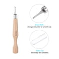 thumbnail image 4 of Artesanía Tallado Cuchillo, 2mm 50# Carbono Acero Pequeño Diagonal Hoja Madera Mango Afición Bricolaje Grabado Manual Herramientas Unique Bargains cuchillos de arte, 4 of 6