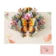 thumbnail image 1 of Butterfly Flower 3D Pop Up Card with Floral Design for Her Mum Mothers Day - Women Wife Girlfriend Anniversary Valentines, 1 of 5