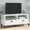 White, variant on vidaXL TV Stand VIKEN Anthracite Gray Solid Wood Pine