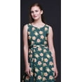 thumbnail image 4 of Bimba Robe Longue Sans Manches à Imprimé Floral pour Femmes Style Chic Maxi-Robe-X-Grand, 4 of 5