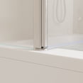 thumbnail image 6 of 43 W x 58 in. H Frameless Bathtub Shower Door, Fixed Bathtub Screen Shower with 1/4" (6mm) Tempered Glass,Aluminium Alloy Brushed Nickel, 6 of 12