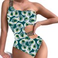 thumbnail image 1 of Conjunto de bikini con estilo para mujer, traje de baño de dos piezas con estampado relleno, ropa de playa OAVQHLG3B Store  lin121212, 1 of 3