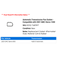 thumbnail image 2 of Automatic Transmission Pan Gasket - Compatible with 2001 GMC Sierra 1500, 2 of 2