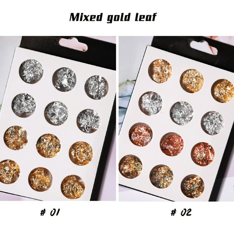  SEWACC 3 Gold Foil Nail Polish Stickers Gold Flakes for Crafts  Stickers for Nails Nail Sequins Confettis Holographic Nail Foil Nails  Shining Flakes Baking Foil Paper Nail Art Decors Flash 