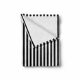 thumbnail image 2 of Black and White Stripe Soft Flannel Fleece Blanket, Classical Pattern with Vertical Lines Modernistic Simplicity Design, Cozy Plush for Indoor and Outdoor Use, 70" x 90", Black White, by Ambesonne, 2 of 6