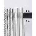 thumbnail image 6 of Black White Striped Sheer Kitchen Tier Curtains 24 Inch length,Rod Pocket Half Curtains Short Drapes,Modern Farmhouse Geometric Light Filtering Chiffon Small Window Treatments 2 Panels 27.5"W x 24"L, 6 of 7