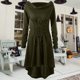 thumbnail image 3 of Vestido Vestido cruzado con tiras para mujer, color sólido, fiesta para adultos, ropa de cosplay (verde militar XL) Kuymtek ejercito verde T XL para Mujer, 3 of 5