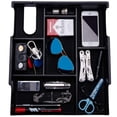 thumbnail image 3 of Compatible with Center Console Organizer Insert ABS Black Materials Tray, Armrest Box Secondary Storage for Toyota, 3 of 8