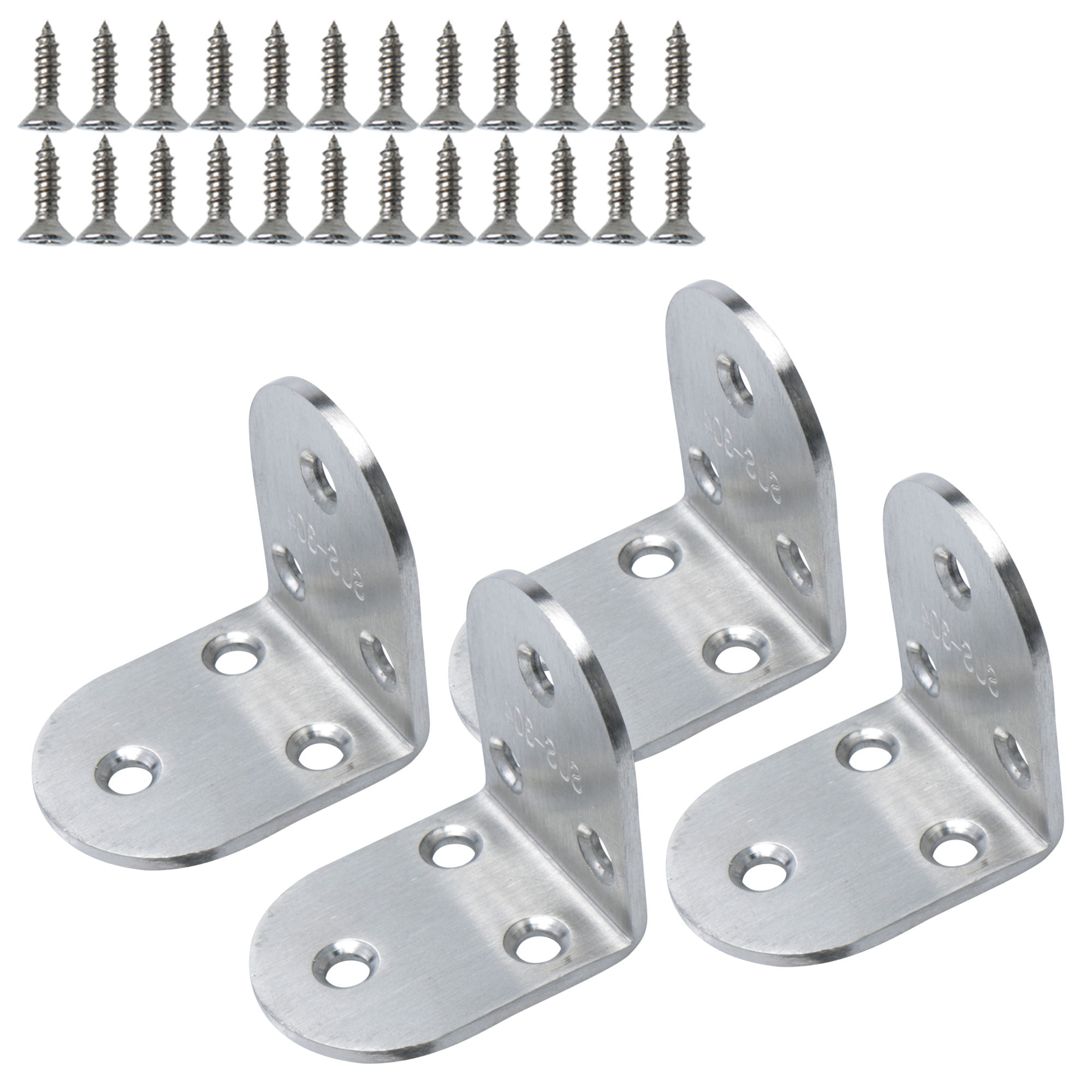 50 x 50mm Angle Bracket Stainless Steel L Shaped Right Angle Brackets
