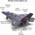 thumbnail image 4 of F35 Jet Aircraft Alloy Model Simulation 1:72 Fighter Attack Military Model Airplane Model Toys with Display Stand, 4 of 18