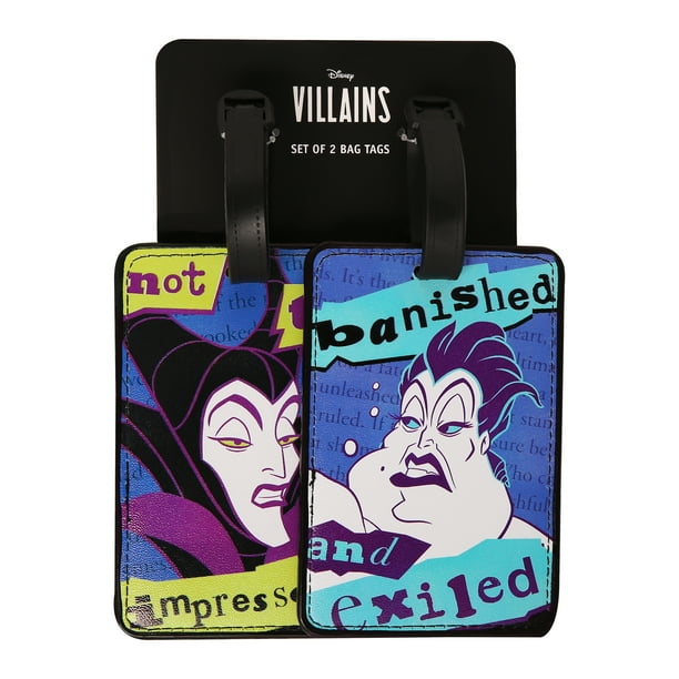 Disney Villains Maleficent and Ursula Rubber Luggage Tags, Set of 2